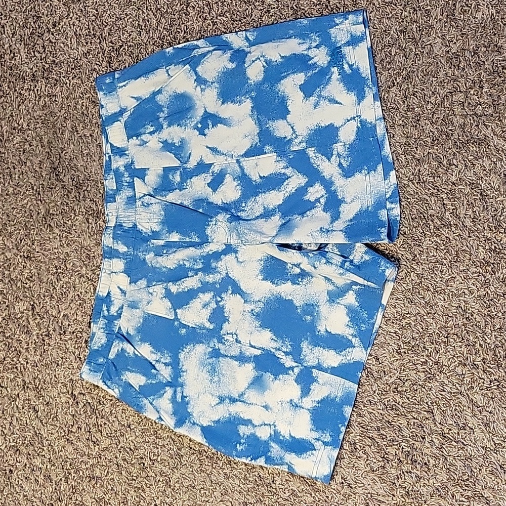 The North Face Class V Pull-On Short Banff Blue Retro Dye Print XXL Outdoor New